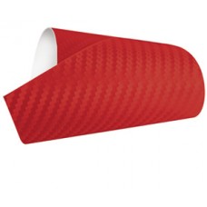 Foliatec Designfolie Carbon - rot-strukturiert, 152 cm x 100cm