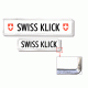 Swissklick - Nummernrahmen Langformat Chrom matt