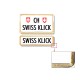 Swissklick - Nummernrahmen Hochformat Gold