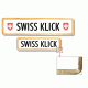 Swissklick - Nummernrahmen Langformat Gold